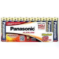 ราคา พานาโซนิคถ่านอัลคาไลน์AAAแพค 10ก้อน Panasonic Alkaline Batterries AAA Pack 10pcs. (8887549694257)