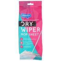 ราคา สมาร์ทเตอร์แผ่นถูพื้นอเนกประสงค์ชนิดแห้ง45แผ่น Smarter Dry Wiper Mop Sheet Pack 45Sheets (8853474064199)