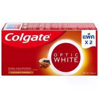 ราคา คอลเกตยาสีฟันออฟติคไวท์โวลคานิคมิเนอรัล 100กรัม แพค 2 Colgate Optic White Volcanic Mineral Toothpaste 100g. Pack 2 (6920354824982)