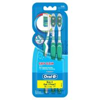 ราคา ออรัลบีแปรงสีฟันคอมพลีทอีซี่คลีนขนแปรงนุ่มปานกลางขนาด40 แพค 3 Oral B Complete Easy Clean Medium Soft 40 Toothbrush Pack 3 (4902430681773)