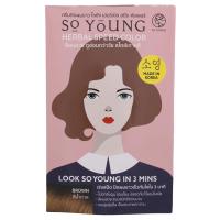 ราคา โซยังครีมปิดผมขาวเฮอร์เบิลสปีดสีน้ำตาล 30กรัม So Young Herbal Speed Brown Hair Color Cream 30g. (8809520711883)