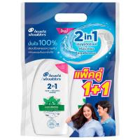 ราคา เฮดแอนด์โชว์เดอร์ 2in1 แชมพูผสมครีมนวดคูลเมนทอล 370มล. 1แถม1 Head&Shoulders 2In1 AntiDandruff Shampoo Conditioner Cool Menthol 370ml. 1Free1 (4987176246813)