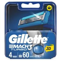 ราคา ยิลเลตต์ใบมีดมัคทรีเทอร์โบ 4ชิ้น Gillette Mach 3 Turbo Razor Blade 4pcs. (3014260274917)