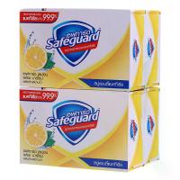 ราคา เซฟการ์ดสบู่ก้อนเลม่อน 58กรัม แพค 4 Safeguar Bar Soap Lemon 58g. Pack 4 (4987176164384)