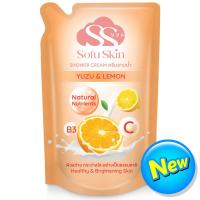 ราคา โซฝุสกินชาวเวอร์ครีมยูสุออเร้นจ์แอนด์เลมอน 500มล. Sofu Skin Shower Cream Yuzu Orange and Lemon 500ml. (8853474095988)