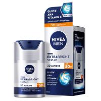 ราคา นีเวียเมนเซรั่มเอ็กซ์ตร้าไวท์เอสพีเอฟ50 50มล. Nivea Men Serum Extra White SPF50 50ml. (8850029016245)