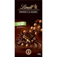 ราคา ลินด์ดาร์กช็อกโกแลตสอดไส้เฮเซลนัต 100กรัม Lindt Hazelnut Dark Chocolate 100g. (7610400070188)