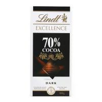 ราคา ลินด์เอ็กเซลเลนซ์ดาร์กช็อกโกแลต70เปอร์เซ็นต์ 100กรัม Lindt Excellence Dark Chocolate 70percent Cocoa 100g. (3046920028004)