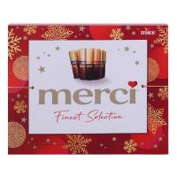 ราคา ของขวัญปีใหม่ เมอร์ซี่ช็อกโกแลตวาไรตี้กล่องสีแดง 250กรัม New Year Gift Set Merci 8Varieties Red Choc250G (4014400901191)