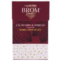 ราคา บรอมคาเคานิบส์ผสมแอพริคอตเคลือบดาร์กช็อกโกแลต 35กรัม Brom Cacao Nibs and Apricot Coated with Dark Chocolate 35g. (8857200571937)