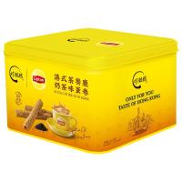 ราคา เจนีรอยัลฮ่องกงสไตล์คาเฟ่มิลค์ทีเฟลเวอร์เร็ดเอ็กโรลขนมไข่ม้วนกรอบรสชานม 454กรัม Janee Royale Hongkong Style Cafe Milk Tea Flavoured Eggroll 454g. (4892396410299)