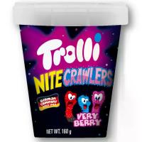 ราคา ทรอลลี่ไนท์ครอเลอร์กัมมี่กลิ่นเบอร์รี่รูปหนอน 160กรัม Trolli Nite Crawlers Berry Gummy 160g. (6925425478729)
