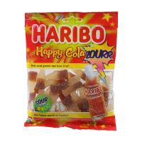 ราคา ฮาริโบ้กัมมี่กลิ่นโคล่าผสมเลมอน 160กรัม Haribo Happy Cola Sour Gummy 160g. (8691216090552)