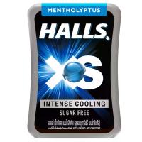 ราคา ฮอลล์เอ็กซ์เอสลูกอมชูการ์ฟรีเมนโทลิบตัส 12กรัม Halls XS Mentho Lyptus Sugar Free Candy 12g. (8850338009471)