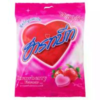 ราคา ฮาร์ทบีทลูกอมรสสตรอเบอร์รี่ 112กรัม Heartbeat Heart Shape Strawberry Flavour Candy 112g. (8850632100669)