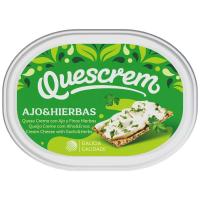 ราคา เควสครีมครีมชีสผสมกระเทียมและเฮิร์บสเปรดทาขนมปังแช่เย็น 200กรัม Quescrem Chilled Cream Cheese Spread Garlic and Herbs 200g. (8437008383026)