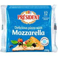ราคา เพรสซิเด้นท์มอสซาเรลล่าสเปเชี่ยลพิซซ่าสไลด์ 200กรัม President Mozzarella Special Pizza Slices 200g. (3228022060162)