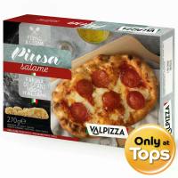 ราคา วาลพิซซ่าซาลามีพิซซ่าหน้าซาลามีชนิดแป้งหนานุ่มแช่แข็ง 270กรัม Valpizza Frozen Pinsa Salami 270g. (8057457583527)