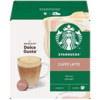 ราคา สตาร์บัคส์ดอลเช่กุสโต้กาแฟคั่วบดคาเฟ่ลาเต้ 12แคปซูล 121.2กรัม Starbucks Dolce Gusto Roast Ground Coffee Caffe Latte 12Capsules 121.2g. (8934804043005)