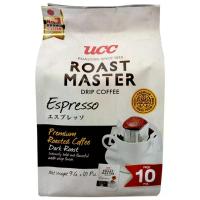 ราคา ยูซีซีโรสต์มาสเตอร์กาแฟดริปเอสเพรสโซ่ 9กรัม แพค 10 UCC Roast Master Espresso Drip Coffee 9g. Pack 10 (8852999820952)