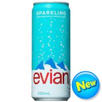 ราคา เอเวียงสปาร์คกิ้งน้ำแร่ธรรมชาติกระป๋อง 330มล. Evian Sparkling Can Natural Mineral Water 330ml. (3068320129402)
