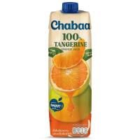 ราคา ชบาน้ำส้มเขียวหวานผสมเกล็ดส้ม 100เปอร์เซ็นต์ 1000มล. Chabaa Tangerine Juice with Oragange Sacs 100percent 1000ml. (8854761000111)