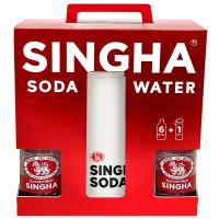 ราคา สิงห์โซดาเฟรชทีฟแพคเกจ 325มล. แพค6 Singha Soda Festive Package 325ml. Pack 6 (8850999027050)