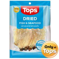 ราคา ท็อปส์ปลาหมึกแขวนลอกหนังแห้ง 70กรัม Tops Dried Skinless Squid 70g. (8853474062362)