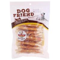 ราคา ด๊อกเฟรนด์อกไก่พันสติ๊กนมนิ่ม 400กรัม DogFriend Soft Raw Hide Stick Wrapped With ChickenBreast 400g. (8850537999467)