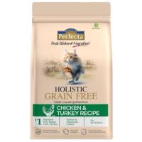 ราคา เพอร์เฟคต้าโฮลิสติกเกรนฟรีอาหารแมวสูตรไก่และไก่งวง 1กก. Perfecta Holistic Grain Free Cat Chicken Turkey Recipe 1kg. (8859104009059)