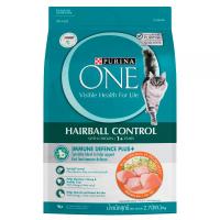 ราคา เพียวริน่าวันอาหารสำหรับแมวโตสูตรควบคุมก้อนขน 2.7กก. Purina One Adult Cat Food Hairball Control 2.7kg. (8850125071988)