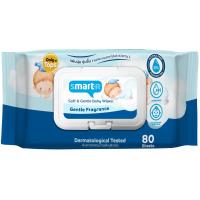 ราคา สมาร์ทเตอร์ซอฟท์แอนด์เจนเทิลเบบี้ไวพส์ 80แผ่น Smarter Soft and Gentle Baby Wipes 80sheet (8853474083268)