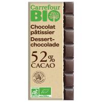 ราคา คาร์ฟูร์ช็อกโกแลตคาคาว52เปอร์เซ็นต์ 200กรัม Carrefour Chocolat Patissier 52Percent Cacao 200g. (3560070856596)