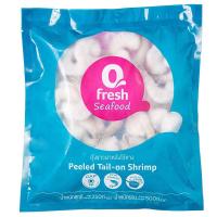 ราคา คิวเฟรซเนื้อกุ้งขาวดิบผ่าหลังไว้หางแช่แข็ง 500กรัม Q Fresh Frozen Raw Peeled Tail on Shrimp 500g. (8850468825347)