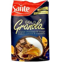 ราคา ซานเต้กราโนล่าโกลด์ผสมช็อคโกแลตและส้ม 300กรัม Sante Granola Gold Belgian Chocolate And Orange 300g. (5900617037176)