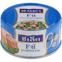 ราคา ซีเล็คฟิตต์ทูน่าสเต็กในน้ำเกลือ 165กรัม Sealect Fitt Tuna Steak in Brine 165g. (8852021707510)