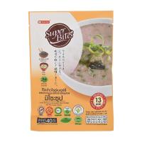 ราคา ซุปเปอร์ไบท์โจ๊กข้าวไรซ์เบอร์รี่ผสมข้าวหอมมะลิกึ่งสำเร็จรูปรสมิโซะซุป 40กรัม Super Bites Instant Riceberry and Jasmine Rice Porridge with Miso Soup 40g. (8852098706881)