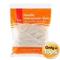 ราคา ท็อปส์เส้นก๋วยจั๊บเวียดนาม 400กรัม TOPS Vietnamese Noodle 400g. (8853474044160)