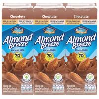 ราคา บลูไดมอนด์อัลมอนด์บรีชน้ำนมอัลมอนด์รสช็อคโกแลต 180มล. แพค 3 Blue Diamond Almond Breeze Chocolate Flavor Almond Milk 180ml. Pack 3 (8850096844536)