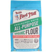 ราคา บ๊อบเรดมิลล์อันบลีซด์ไวท์ออลเพอร์โพสออแกนิคฟลาวร์ 2270กรัม Bobs Red Mill Organic Unbleached White All Purpose Flour 2270g. (39978029911)