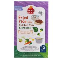 ราคา ปิคนิคเบบี้อาหารเสริมเด็กสุตรข้าวผัดตับไก่แอนด์บลอคโคลี่ 120กรัม Picnic Baby Supplementary Fried Rice with Chicken liver and Broccoli 120g. (8857056002524)