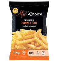 ราคา มายช้อยส์มันฝรั่งเส้นหยักแช่แข็ง 1กิโลกรัม My Choice Crinkle Cut Frozen French Fries 1kg. (8853474057597)
