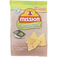 ราคา มิชชั่นแผ่นแป้งข้าวโพดทอดกรอบรสโนริวาซาบิ 170กรัม Mission Nori Wasabi Tortilla Chips 170g. (6946431801196)