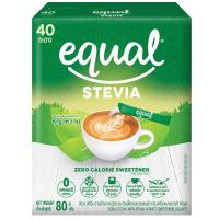 ราคา อิควลสารให้ความหวานแทนน้ำตาลจากหญ้าหวาน 2กรัม แพค 40ซอง Equal Sweetener With Stevia Extract 2g. Pack 40 (7640110704868)