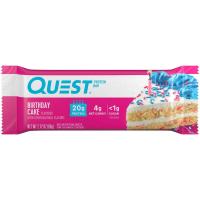 ราคา เควสโปรตีนบาร์ขนมผสมโปรตีนนมเนื้อเค้ก 60กรัม Quest Protein Bar Birthday Cake 60g. (888849005956)