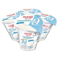 ราคา เมจิโยเกิร์ตไม่มีไขมันรสออริจินัล 135กรัม แพค 4 Meiji Yoghurt Fat Free Original Flavoured 135g. Pack 4 (8850329381548)