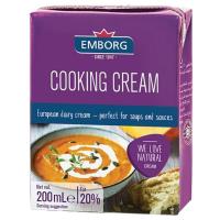 ราคา เอ็มบอร์คครีมพร่องมันเนยสำหรับทำอาหาร 200มล. Emborg Cooking Cream 200ml. (5704025011557)