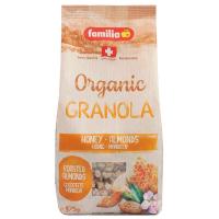 ราคา แฟมิเลียธัญพืชอบกรอบผสมน้ำผึ้งและอัลมอนด์ 375กรัม Familla Bio Organic Honey Almond Crunch 375g. (7610023050925)