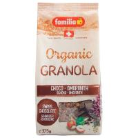 ราคา แฟมิเลียธัญพืชอบกรอบรสช็อกโกแลตผสมเฮเซลนัต 375กรัม Familla Bio Organic Swiss Choco Amaranth Crunch 375g. (7610023050932)