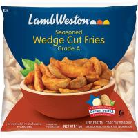 ราคา แลมเวสตันมันฝรั่งเวดจ์คัทแช่แข็ง 1กก. Lamb Weston Wedge Cut Fries 1kg. (44979005246)